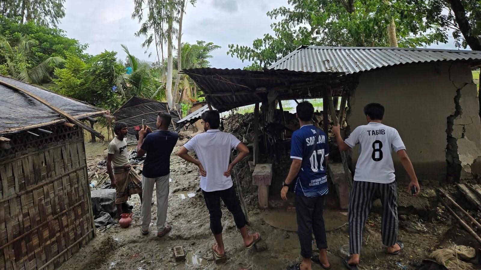 Preparing relief packages for Banshkhali